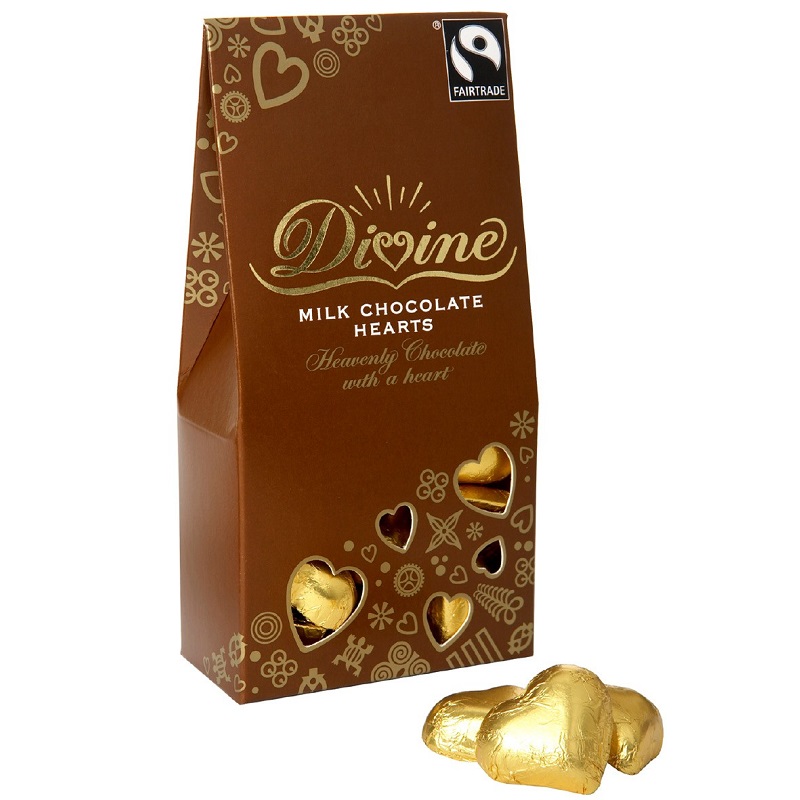 Divine chocolate hearts | Eco gift